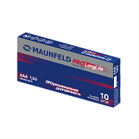 Батарейки MAUNFELD PRO Long Life Alkaline ААА(LR03) MBLR03-PB10, упаковка 10 шт.