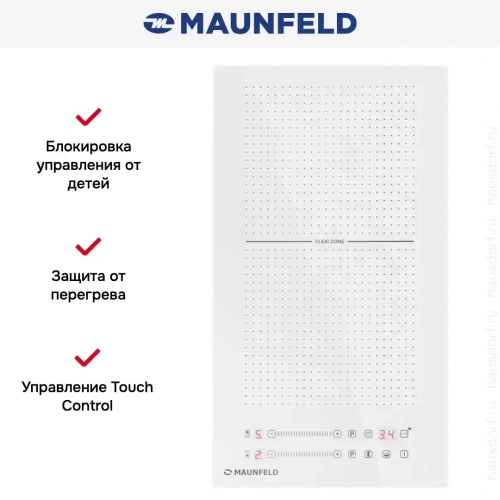 Индукционная варочная панель Maunfeld CVI292S2FWH фото 7