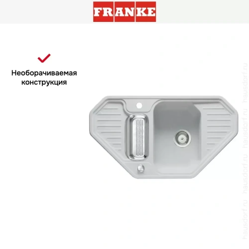 Мойка Franke EFG 682-E серебро фото 4