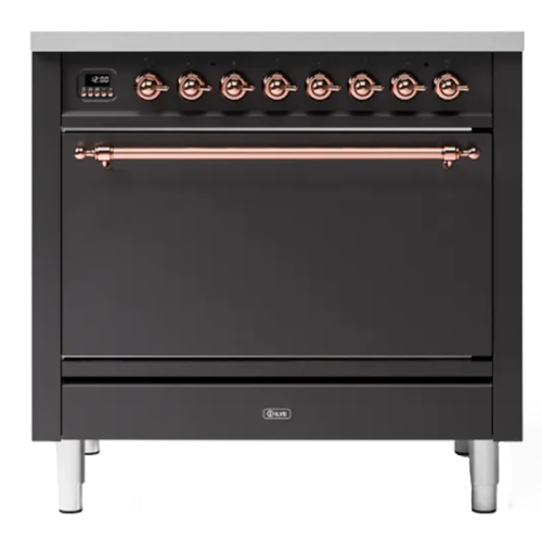 Кухонный блок ILVE P09FQNE3/MGP матовый графит (фурн. медь) Кухонный блок ILVE P09FQNE3/MGP матовый графит (фурн. медь)
