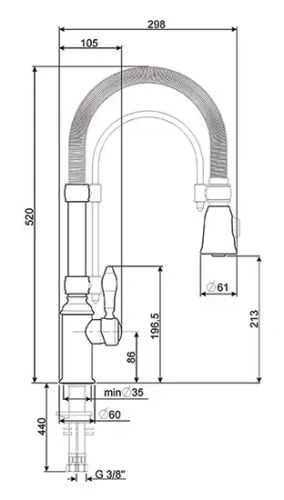 Смеситель Smeg MIDR7O-2 фото 2