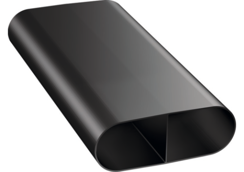 Плоский канал ecotube с отделениями, длина 375 мм BORA EFS375