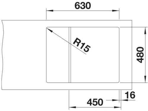 Мойка BLANCO ELON 45 S Silgranit черный, клапан-автомат фото 3