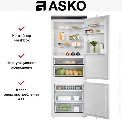 Встраиваемый комбинированный холодильник Asko RBC297SND1 фото 7
