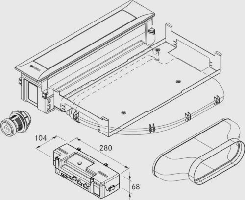 Встраиваемая в столешницу вытяжка BORA PKA3 фото 2