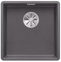 Мойка Blanco SUBLINE 400-F отводная арматура InFino® темная скала