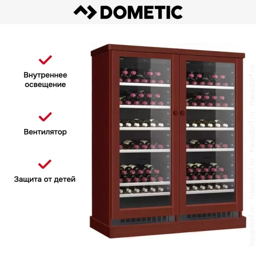 Винный шкаф Dometic C101G Double Wooden Mahogany фото 7