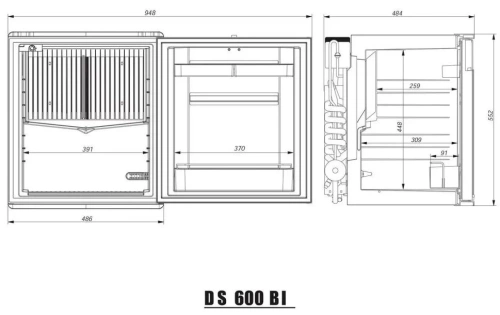 Встраиваемый минибар Dometic DS 600 BI фото 8