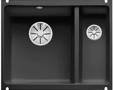 Мойка Blanco SUBLINE 350/150-U керамика отводная арматура InFino® черный