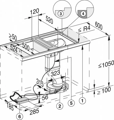 Встраиваемая вытяжка Miele CSDA7001 FL фото 4