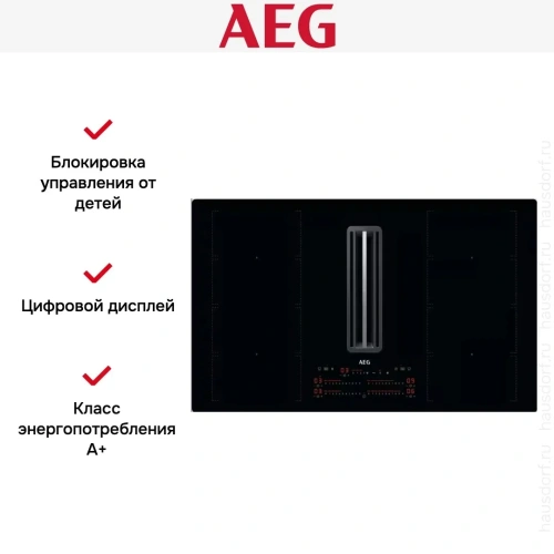 Варочная панель со встроенной вытяжкой AEG CCE84779CB фото 13