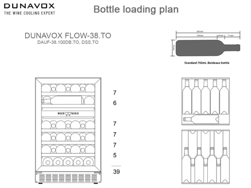 Винный шкаф Dunavox DAUF-38.100DSS.TO фото 3