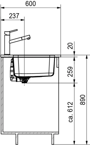 Мойка Franke BCX 110-42 сталь фото 4