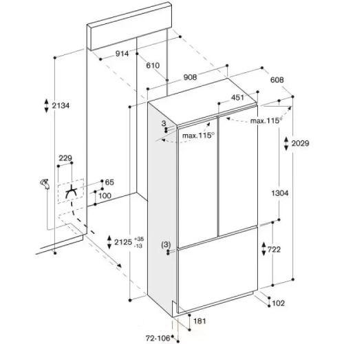Встраиваемый холодильник Gaggenau RB 492-301 фото 3