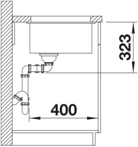 Мойка BLANCO SUBLINE 350/350-U Silgranit черный фото 6