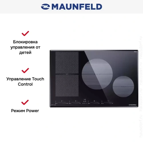 Индукционная варочная панель Maunfeld CVI804SFBK LUX Inverter фото 7