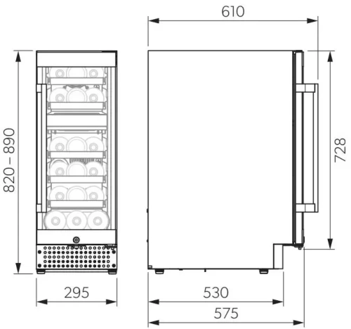Винный шкаф Dometic C18B Classic фото 9