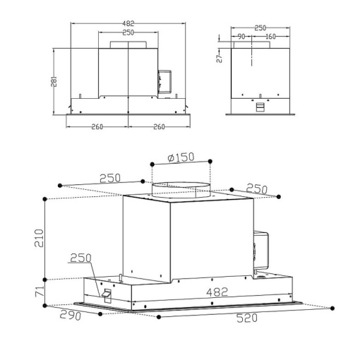 Вытяжка Korting KHI 6099 ICGN фото 6