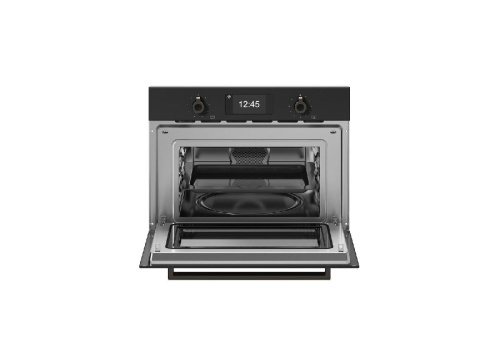 Компактный духовой шкаф Bertazzoni Professional, комбинированный с микроволновой печью, 60x45 см, карбонио Карбонио фото 3