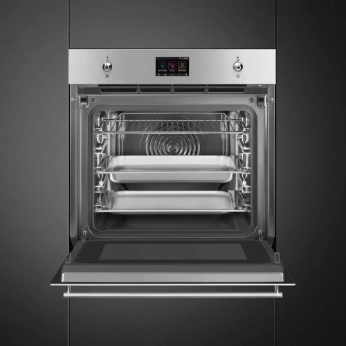 Духовой шкаф с паром Smeg SO6303APX фото 6