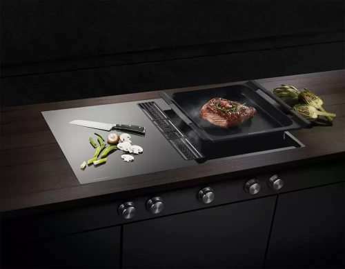 Варочная панель с вытяжкой Kuppersbusch KMI 9850.0 SR Stainless Steel фото 2