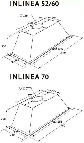 Встраиваемая вытяжка Kuppersberg INLINEA 70 CX фото 4