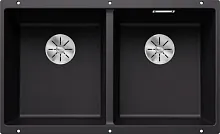 Мойка BLANCO SUBLINE 350/350-U Silgranit черный