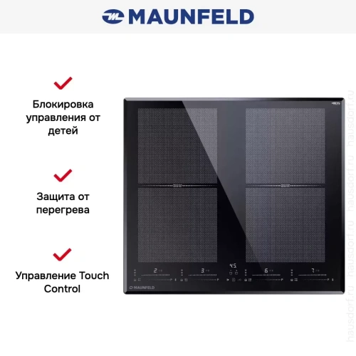 Индукционная варочная панель Maunfeld CVI594SF2BK LUX фото 7