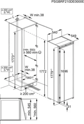 Встраиваемый холодильник Electrolux ERD6DE18S4 фото 9