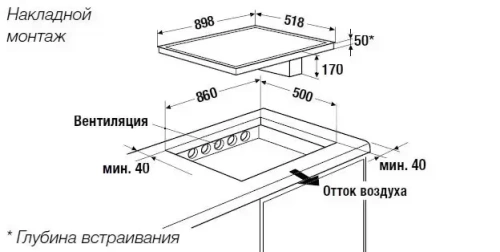 Варочная панель с вытяжкой Kuppersbusch KMI 9800.0 SR Black Chrome фото 3
