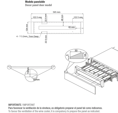 Встраиваемый винный шкаф Pando PVMC 15-5CR фото 9