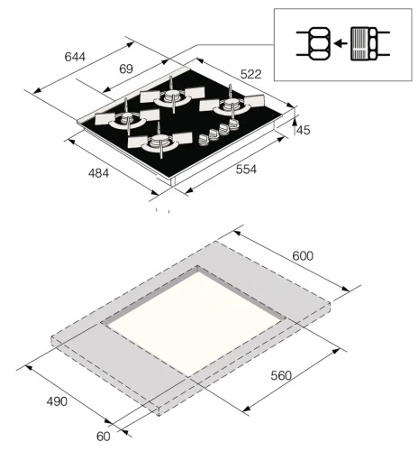 Варочная панель Asko HG8640MGB1 фото 5