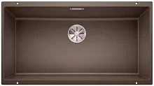 Мойка Blanco SUBLINE 800-U отводная арматура InFino® кофе