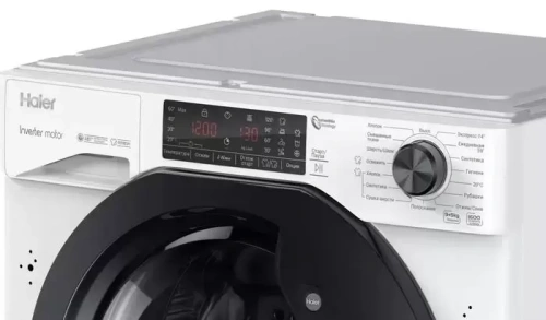 Встраиваемая стиральная машина с сушкой Haier HWDQ90B416FWB-RU фото 4