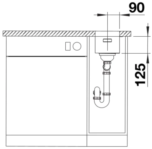 Мойка BLANCO SOLIS 180-U нержавеющая сталь фото 5