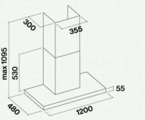 Вытяжка Falmec Lumina 120 Steel wall (NRS) фото 4