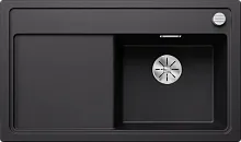 Мойка BLANCO ZENAR 45 S Silgranit черный, клапан-автомат