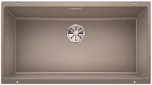Мойка Blanco SUBLINE 800-U отводная арматура InFino® серый беж