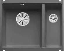 Мойка Blanco SUBLINE 350/150-U керамика отводная арматура InFino® базальт