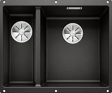 Мойка Blanco SUBLINE 340/160-U черный клапан-автомат InFino 525986