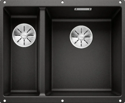 Мойка Blanco SUBLINE 340/160-U черный клапан-автомат InFino 525986