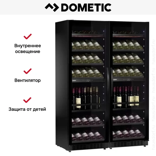 Винный шкаф Dometic E115FG VinoView Double Elegance фото 11