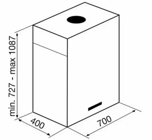 Вытяжка Korting KHA 7950 X Cube фото 3