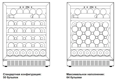 Винный шкаф Dometic C50G Wooden Zebrano фото 2
