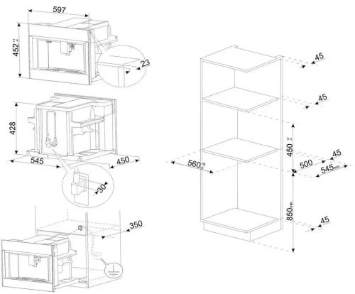 Встраиваемая кофемашина Smeg CMS4604NRRU фото 11