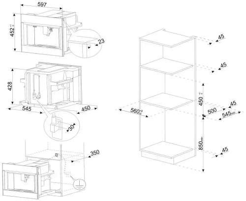 Встраиваемая кофемашина Smeg CMS4104GRU фото 6