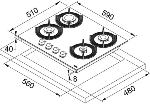 Варочная панель Franke FHMF 604 4G C BK фото 2