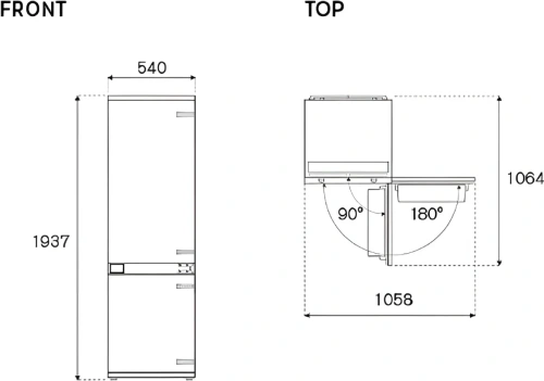 Встраиваемый холодильник Bertazzoni REF604BBNPTC фото 5