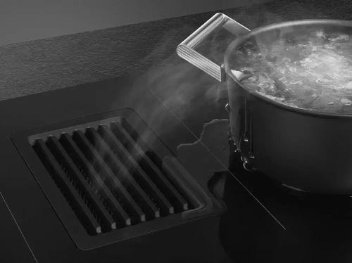 Индукционная варочная панель со встроенной вытяжкой Smeg HOBD482D фото 7