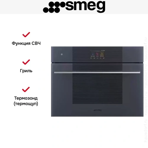 Компактный духовой шкаф с пароваркой шкаф Smeg SO4104APG фото 12